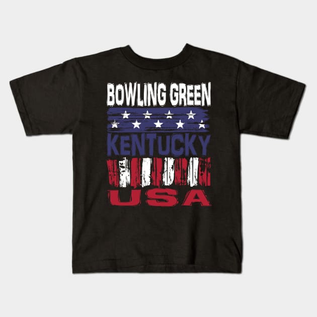 Bowling Green  USA T-Shirt Kids T-Shirt by Nerd_art